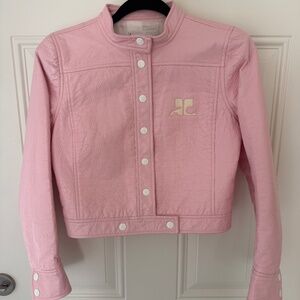 Vintage COURREGES Pink Vinyl Jacket